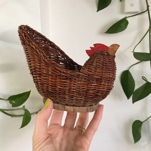 Vintage Hen Basket